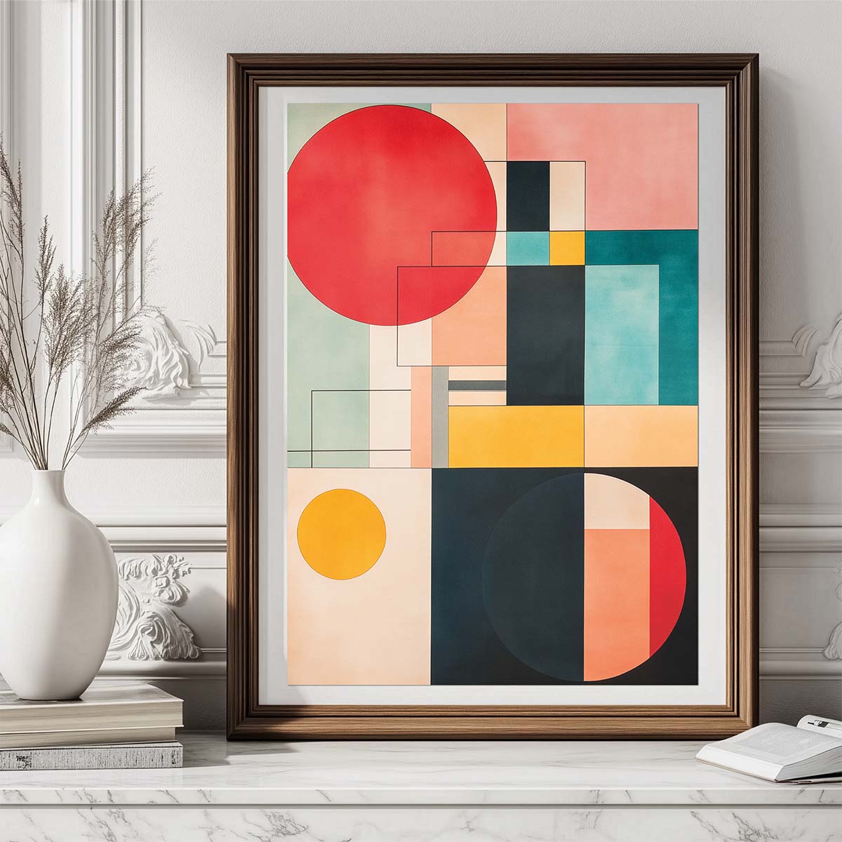 ws echodedessau 005 affiche atelier des formes vase table marbre devant mur