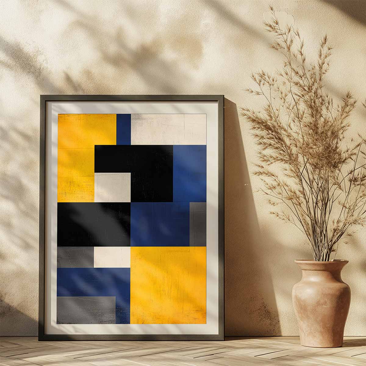 ws echodedessau 005 affiche grille systematique cadre affiche mur crepi lumiere chaleureuse