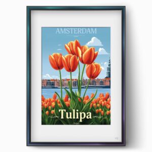 ws floramundi 004 affiche amasterdam tulipes vibrantes 01