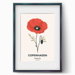 ws floramundi 004 affiche copenhagen coquelicot scnadinave 01