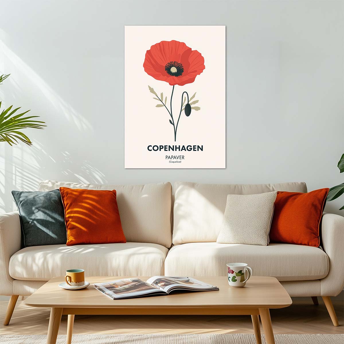 ws floramundi 004 affiche copenhagen coquelicot scnadinave canape moderne