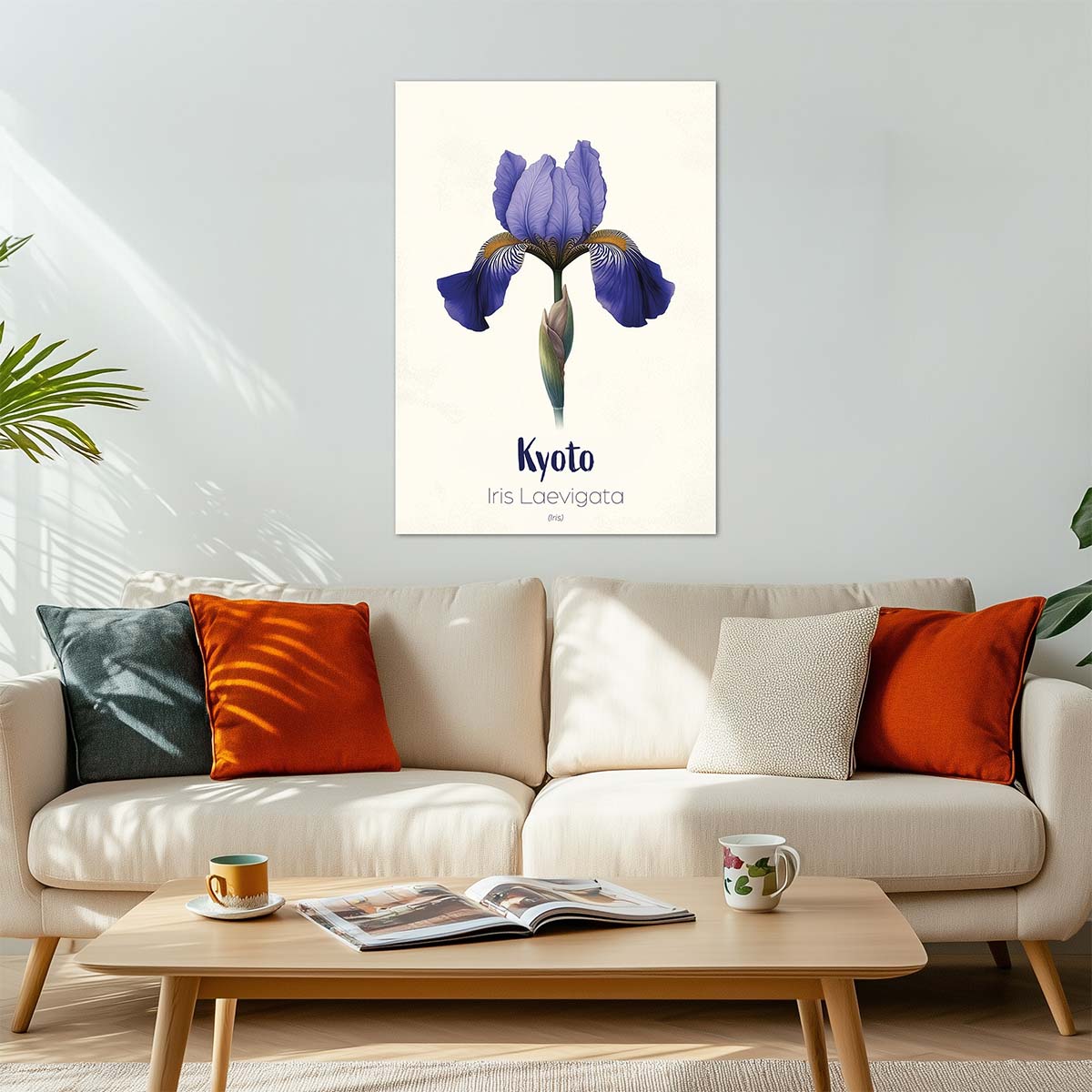 ws floramundi 004 affiche kyoto iris sacre canape moderne