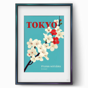 ws floramundi 004 affiche tokyo cerisier minimaliste 01