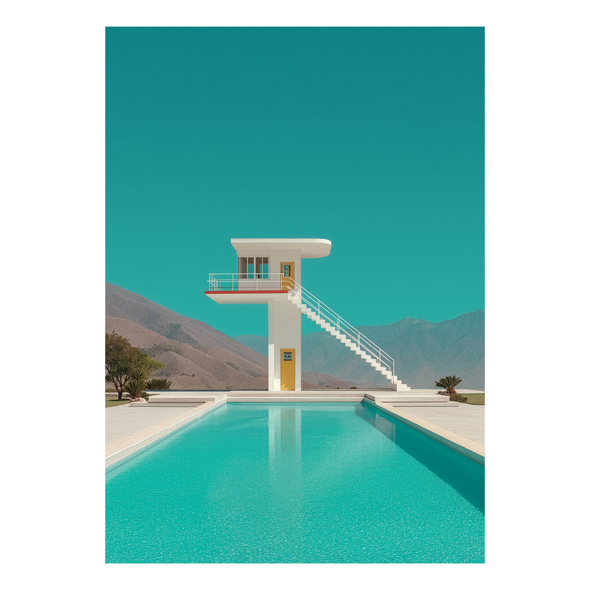 ws vintageriviera 001 affiche piscine plongeoir minimaliste 02